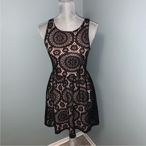 BAILEY BLUE fit & flare Mini cocktail Dress wedding guest women’s size small